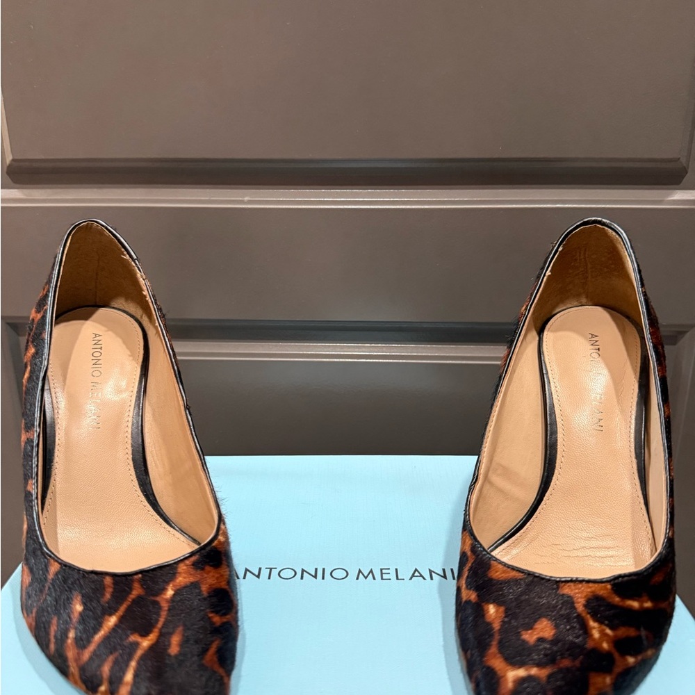 Antonio Melani Brown and Black Heels